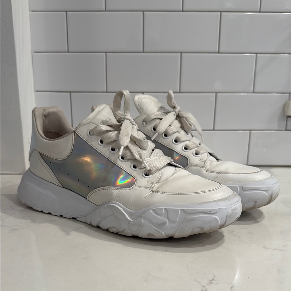 Alexander McQueen Sneakers Shoes with Iridescent Detail